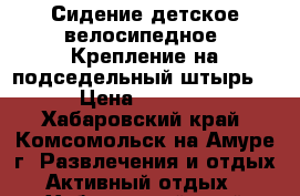 Сидение детское велосипедное. Крепление на подседельный штырь. › Цена ­ 2 500 - Хабаровский край, Комсомольск-на-Амуре г. Развлечения и отдых » Активный отдых   . Хабаровский край,Комсомольск-на-Амуре г.